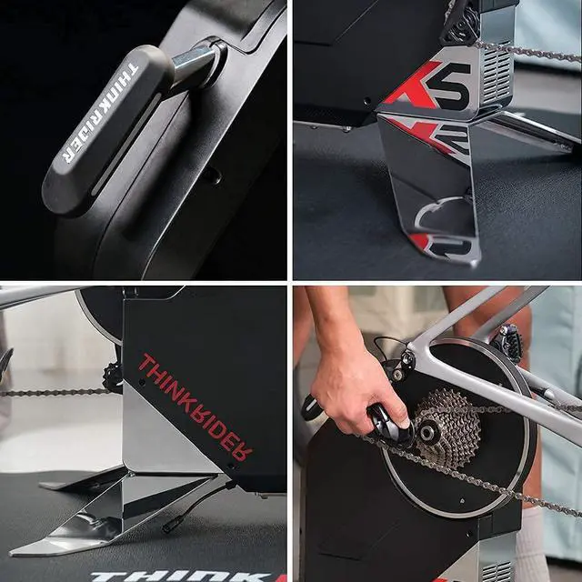 Alt view image 3 of 6 - IGPSPORT ThinkRider X5Neo Smart Bike Trainer with Built-in Power Meter, ANT+ & BLE Compatible, Max 2000 Watts, Simulates 15% Slope, Zwift Ready - Cycling Accessory