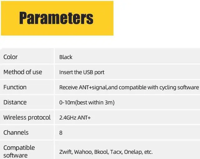 Alt view image 4 of 6 - ThinkRider USB ANT+ Stick Dongle Adapter Wireless Receiver for Wahoo,Suunto, Zwift, TacX,Bkool, TrainerRoad,Work with any ANT+  Bicycle Trainer