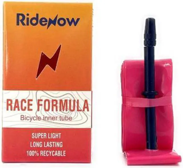 Alt view image 2 of 5 - brobike RideNow Ultralight Road Bicycle TPU Inner Tube 700C Bike Tire - Super Light 65mm French Valve, Small Pink Cycling Accessory