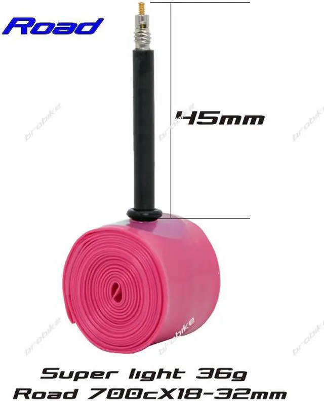 Main image of RideNow Ultralight Road Bicycle TPU Inner Tube 700C Bike Tire 28 700X18 23 25 28 30 32c Valve Length French 45mm Super Light Valve length: 45mm