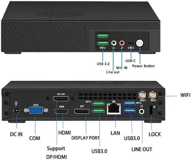 Alt view image 2 of 6 - NEOSMAY Business Desktop Intel Core i5-11400T (upto 3.7GHz)  8GB RAM 256GB NVME SSD , UHD 730 Graphics, WiFi 6, BT 5.2, TPM, 4 x USB 3.2 Gen2 USB Type-A Game/Home/Business/Office