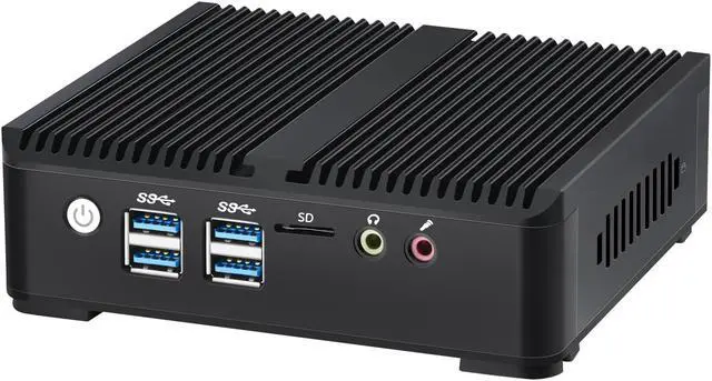 Alt view image 3 of 5 - NEOSMAY Fanless Mini PC,Intel Celeron N5105 CPU,Dual Gigabit Ethernet,8GB SDRAM 256GB SATA SSD, Industrial/Business/Office/Home,Soft Routing,HDMI/DP/COM,WiFi ax/BT 5.2,4 xUSB3.0,Wireless