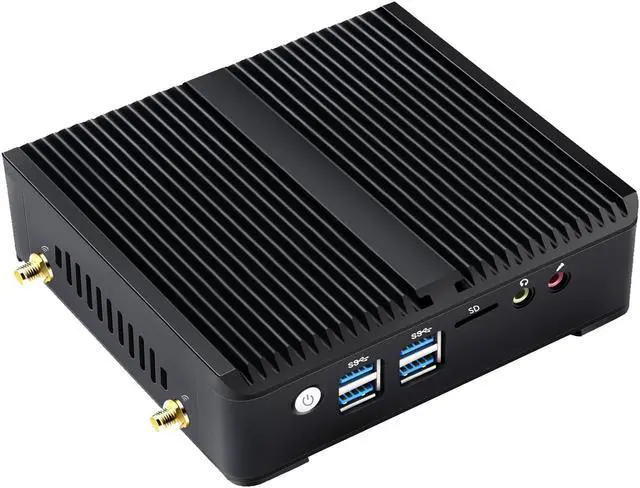 Alt view image 4 of 5 - NEOSMAY Fanless Mini PC,Intel Celeron N5105 CPU,Dual Gigabit Ethernet,8GB SDRAM 256GB SATA SSD, Industrial/Business/Office/Home,Soft Routing,HDMI/DP/COM,WiFi ax/BT 5.2,4 xUSB3.0,Wireless