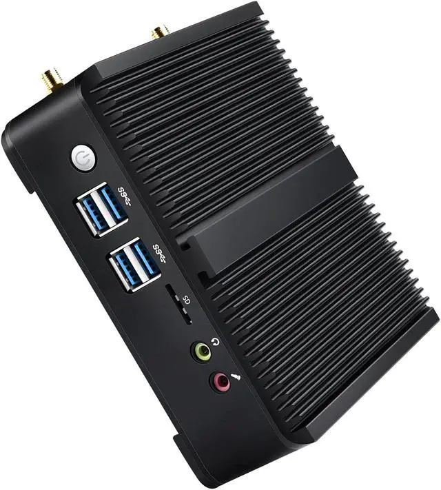 Alt view image 2 of 5 - NEOSMAY Fanless Mini PC,Intel Celeron N5105 CPU,Dual Gigabit Ethernet,8GB SDRAM 256GB SATA SSD, Industrial/Business/Office/Home,Soft Routing,HDMI/DP/COM,WiFi ax/BT 5.2,4 xUSB3.0