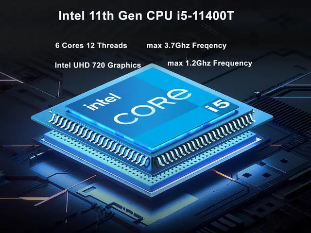Alt view image 3 of 6 - NEOSMAY Business Desktop Intel Core i5-11400T (upto 3.7GHz)  8GB RAM 256GB NVME SSD , UHD 730 Graphics, WiFi 6, BT 5.2, TPM, 4 x USB 3.2 Gen2 USB Type-A Game/Home/Business/Office