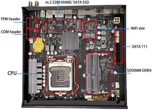 Alt view image 6 of 6 - NEOSMAY Business Desktop Intel Core i5-11400T (upto 3.7GHz)  16GB SDRAM 512GB NVME SSD Home/Office/Business,UHD 730 Graphics, WiFi 6, BT 5.2, TDP35W, 4 x USB 3.2 Gen2 USB Type-A Gaming/Mini Computer