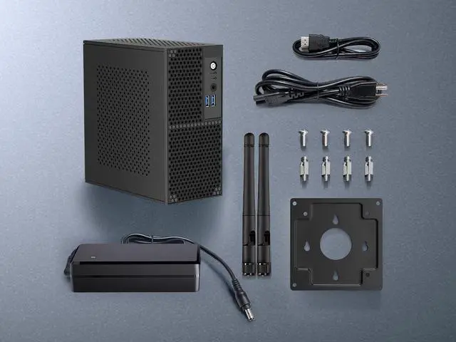 Alt view image 5 of 5 - NEOSMAY Tower Computer Desktop PC with-Intel 14th Gen Core i5-14400 up to 4.7GHz, 32GB Dual Channel DDR4 RAM, 512GB NVME SSD, 1TB 2.5'' HDD Mini PC with Type C, Quad Display, 8*USB, 2.5GbE i226 LAN