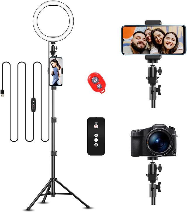 Ring Light for Phone, SIX-QU Cell Phone Holder with Selfie Ring Light –  Doxy.me Store