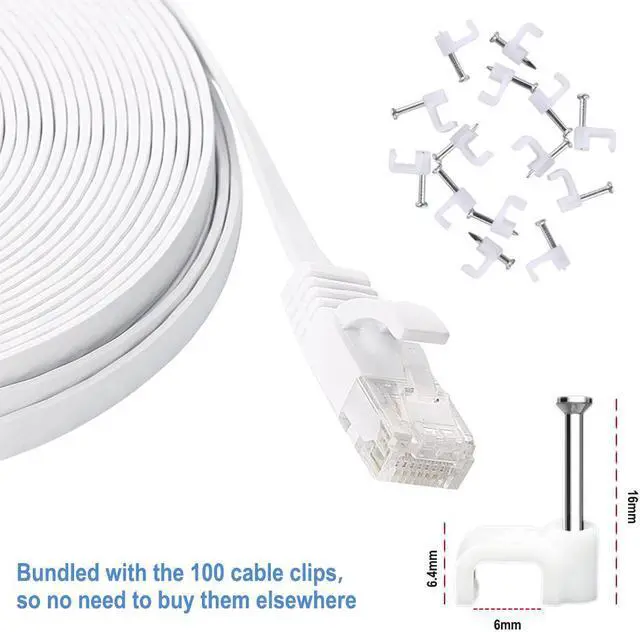 Alt view image 6 of 6 - Apiemo 20m Cat6 Ethernet Cable, Long Internet Cables High-Speed Patch Cord 1Gbps for 250Mhz/s UTP  Suitable for Console,  Router, Modem, Patch Panel, Switch, Router, Modem, Patch Panel