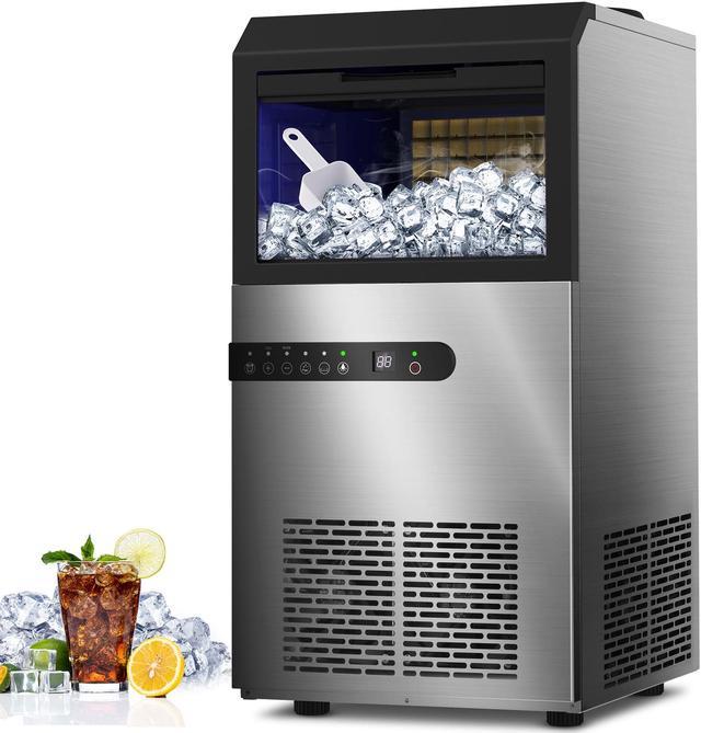 LifePlus Commercial Ice Maker Machine Under Counter 70 lbs Ice Cube Auto  Clean Built-in Freestanding for Home Bar, Shop, Office - Invastor