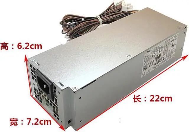 Alt view image 7 of 7 - 500W PSU Power Supply D500EPM-00 H500EPM-00 For Optiplex 7080MT 7070MT 7060MT 3050MT 3650 3670 3671 5090 3260 3681 MT
