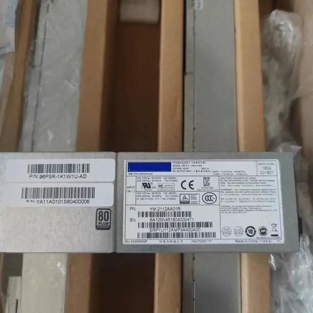 Alt view image 6 of 7 - OIAGLH For 3Y 1100W Power Supply YM-2112A YM-2112AA01R PN: 96PSR-1K1W1U-AD