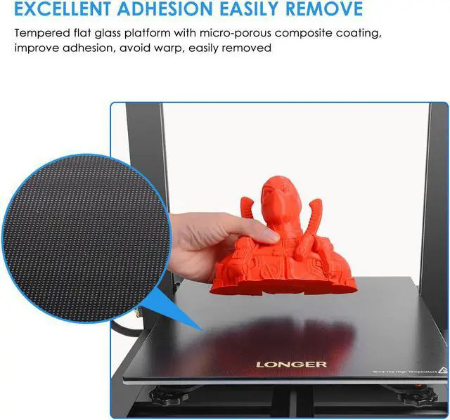 Alt view image 7 of 7 - Longer LK5 Pro 3D printer, FDM Large Size 3D Printer, 11.8x11.8x15.7 Inch Big Print Size, 90% Pre-Assembled, Dual Blower KitRefurbished longer LK5 Pro 3D printer
