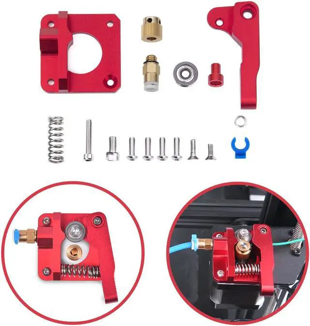 Alt view image 7 of 7 - LONGER lk1 lk4 lk4 pro lk5 pro 3D red Aluminum Metal extruder, 1.75mm Filament, Support Other Brand of 3D Printer