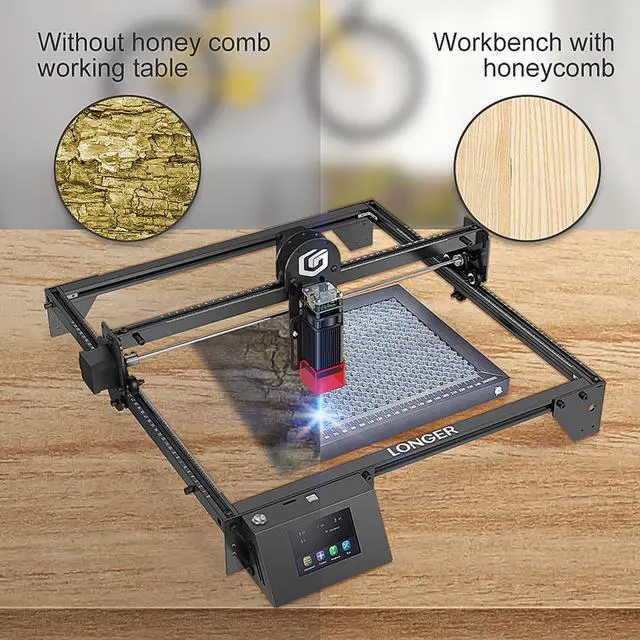 Alt view image 7 of 7 - Longer Honeycomb Working Table, The Soulmate for Engraver, Honeycomb Working Panel Set for RAY5, Fast Heat Dissipation and Desktop-Protecting, Compatible with All Cutter, 1.8"x 7.8"x 0.86"
