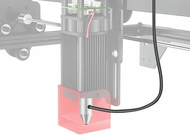 Alt view image 2 of 5 - Longer Ray5 Engraver, Cutting Engraving Machine Air Assist Kit with Air Pump, Remove Smoke and Dust