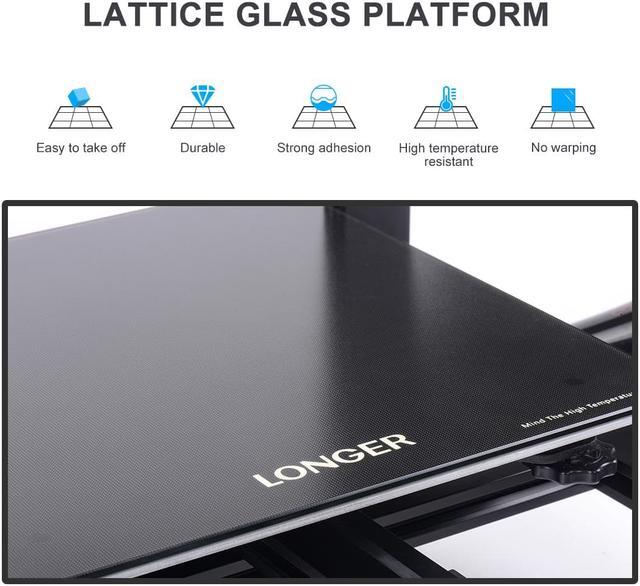 Alt view image 3 of 6 - Longer LK5 Pro Large Print Size 300x300x400mm (11.8"x11.8"x15.7") 3D Printer Upgraded with Dual Blower Kit, Open Source, Removable Lattice Glass Platform, Diagonal Rod and Resume Printing
