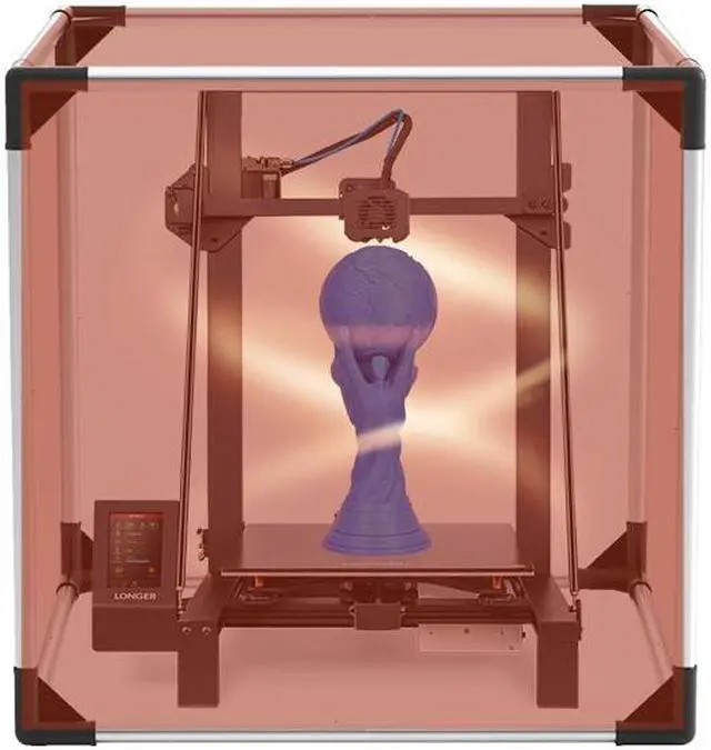 Alt view image 2 of 5 - Longer 3D Printer Constant Temperature Enclosure Fireproof and Dustproof 3D Printer Tent, Folding shed, PVC Laminated Polyester Constant Temperature Protective Cover Room for lk5 pro/lk4 pro/lk1 etc.