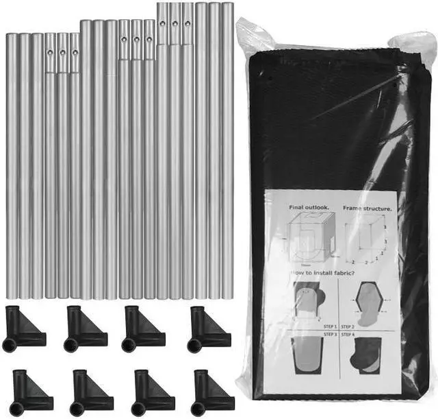Alt view image 5 of 5 - Longer 3D Printer Constant Temperature Enclosure Fireproof and Dustproof 3D Printer Tent, Folding shed, PVC Laminated Polyester Constant Temperature Protective Cover Room for lk5 pro/lk4 pro/lk1 etc.