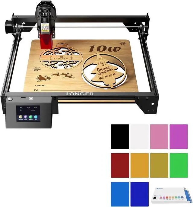 Main image of LONGER RAY5 10w Laser Engraver & Premium Aluminum Business Cards & Etched Products - 50 PCS in 10 Colors