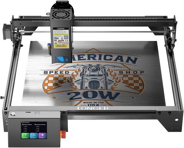 Main image of Longer RAY5 Laser Engraver 130W, Higher Accuracy Laser Engraver 20W Output Power, 3.5"Touch Screen APP Offline Control, DIY Engraver Tool for Metal/Glass/Wood, Cutting Area 14.7"x14.7"