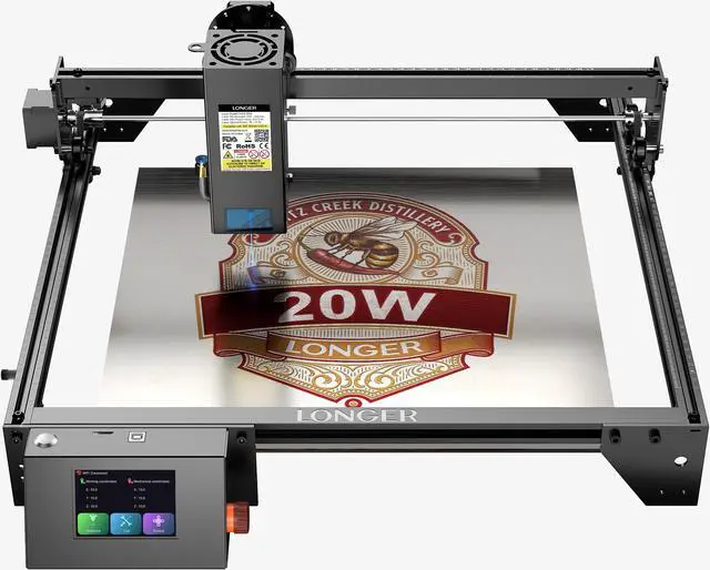 Main image of Longer Laser Engraving Machine, 120W Engraver Output Power, 20W High Precision Laser Output, Offline Control via App, Metal/Glass/Wood/ Leather DIY Engraving Tool, Engraving Area 15.75"x14.37"