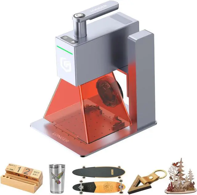 Main image of Longer Nano Portable Laser Engraving Machine - 5000mm/s High Speed, 6W Laser Output Power, 0.05mm Precision, Suitable for Wood, Acrylic, Leather, Fabric, Metal, Ceramic, DIY Projects