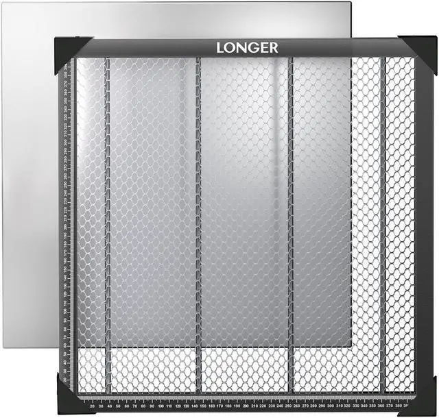 Main image of Longer Honeycomb Working Table Kit  Perfect for Engravers, Provides Quick Heat Dissipation and Desktop Protection, Compatible with Most Laser Engraving Machines, 17.32" x 17.32"