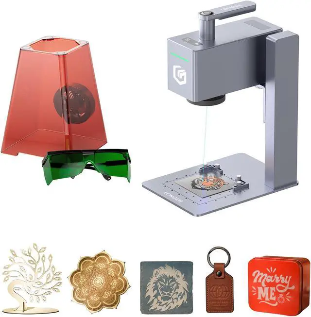 Main image of Longer Nano Pro Portable Laser Engraver, 5000mm/s High-Speed 14W Laser Engraver and Cutter, Engraving Precision 0.01 * 0.01mm, DIY Engraver Tool for Wood, Acrylic, Leather, Cloth, Metal, Ceramics