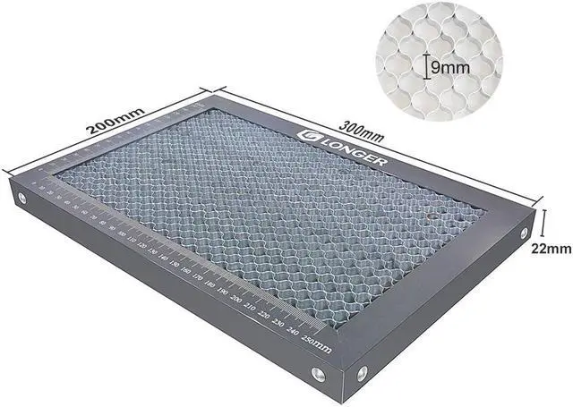 Alt view image 2 of 6 - Longer Honeycomb Working Table, The Soulmate for Engraver, Honeycomb Working Panel Set for RAY5, Fast Heat Dissipation and Desktop-Protecting, Compatible with All Cutter, 1.8"x 7.8"x 0.86"