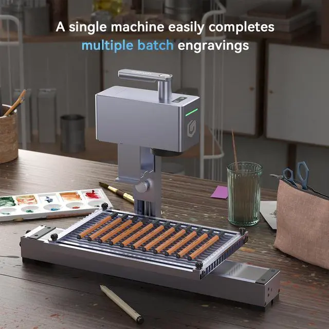 Alt view image 5 of 7 - Longer Nano Slide Extension for Nano Series  Expands Laser Engraving Area to 120x330mm, Longer Laser Engraving & Cutting for Laser Engraver, Includes 5 Clamps for Enhanced Stability