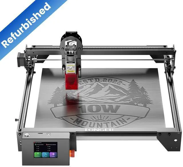 Main image of REFURBI Longer RAY5 Laser Engraver, 60W High-Precision Laser Engraver, 10W Output Power, Compressed Spot CNC, App Offline Control, DIY Engraving Tool for Metal/Glass/Wood, Engraving Area 15.7 "x15.7"