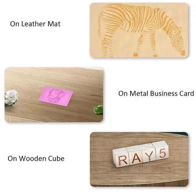 Alt view image 7 of 7 - LONGER RAY5 Mini 2.5W Laser Engraver with Consumables Kit. Features a 0.04 mm laser spot and engraving speeds up to 12,000 mm/min. Ideal for DIY projects on wood, metal, acrylic, leather, and more.