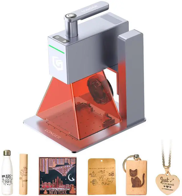Main image of Longer Nano Portable Laser Engraver Machine - 6000mW Powerful Laser, 5000mm/s High-Speed Engraving, 0.05mm Precision, Compact Engraver for Wood, Acrylic, Leather, Fabric, Metal, Ceramic & DIY Projects