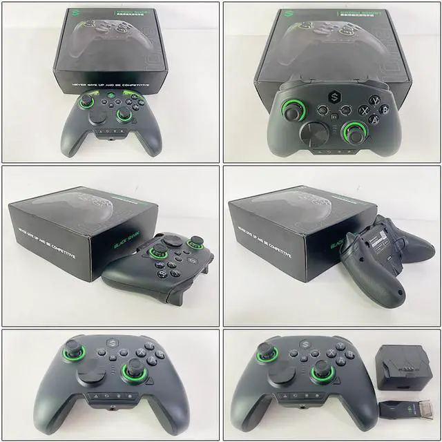 Alt view image 7 of 7 - Black Shark Gamepad Controller Green Ghost E-sports Handle Dual Controller Gamepad