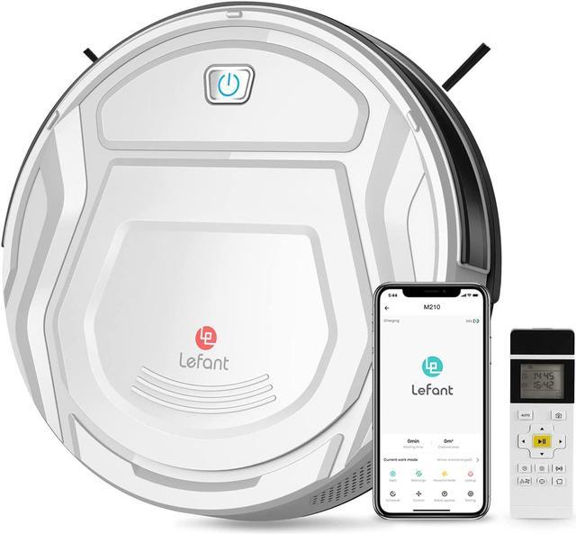 Lefant M210 Robot Vacuum Cleaner, 1800Pa Strong Suction,Slim, Quiet,  Automatic Self-Charging Robotic Vacuum, Wi-Fi/App/Alexa/Remote  Control,Ideal for