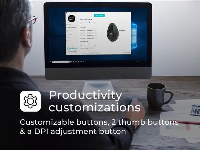 Alt view image 5 of 7 - ErgoPoint ergonomic mouse, great design, and even greater software!
