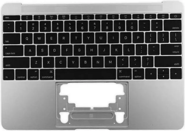 Main image of GENUINE MacBook 12 Retina A1534 2016 2017 Top Case Keyboard - Silver Grade A
