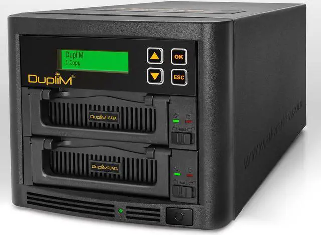 Alt view image 2 of 7 - DupliM Inc 1:1 SSD HDD Copy Tower SATA IDE Hard Disk Drive Duplicator and Sanitizer