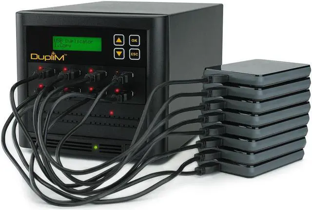 Alt view image 5 of 5 - DupliM Inc 1:7 USB Stand Alone Duplicator Copier Burner