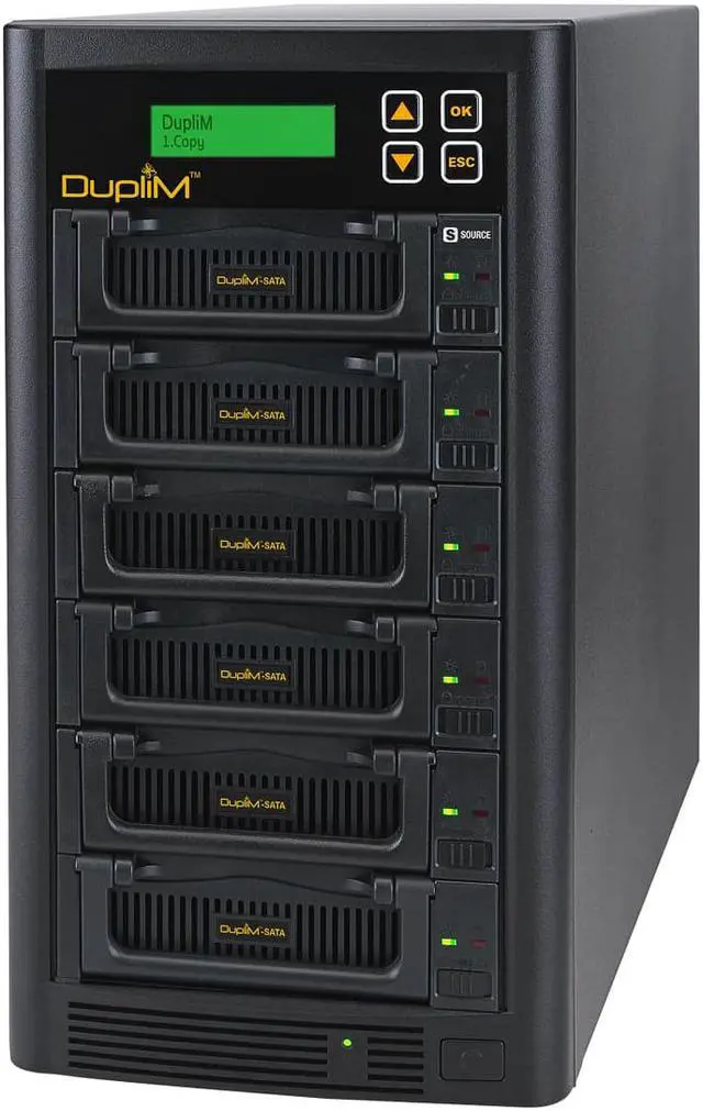 Main image of DupliM 1:5 SSD HDD Copy Tower SATA IDE Logging Duplicator Sanitizer Copier Burner