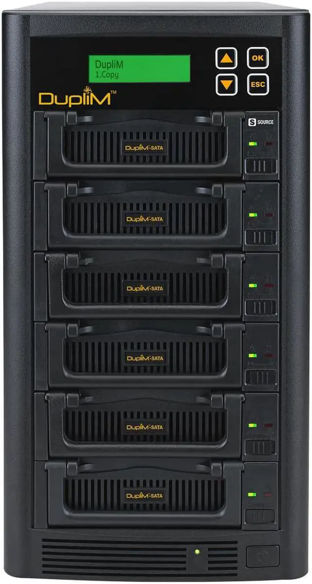 Alt view image 3 of 4 - DupliM 1:5 SSD HDD Copy Tower SATA IDE Logging Duplicator Sanitizer Copier Burner