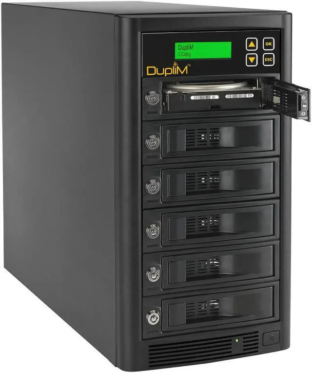 Alt view image 4 of 8 - DupliM Inc 1:5 SSD Hard Disk SATA Cloner Duplicator Copier Burner Stand-Alone