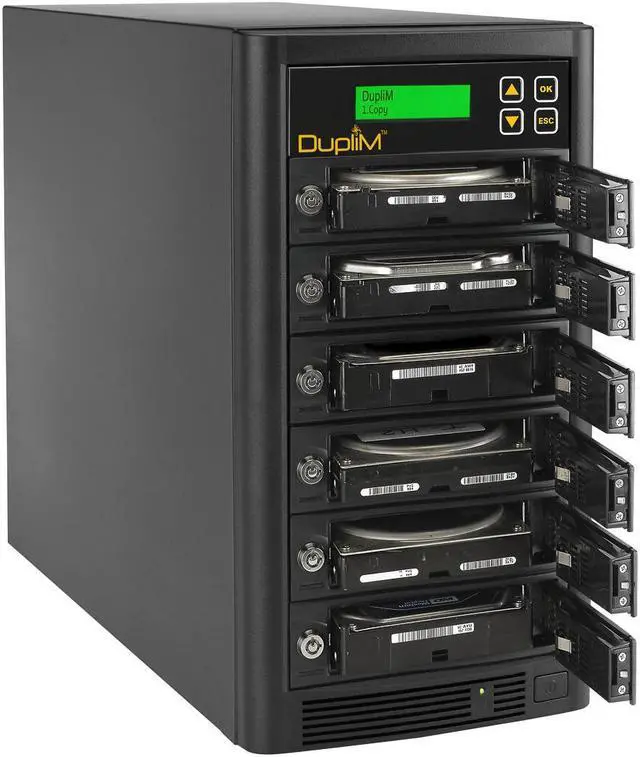 Alt view image 6 of 8 - DupliM Inc 1:5 SSD Hard Disk SATA Cloner Duplicator Copier Burner Stand-Alone