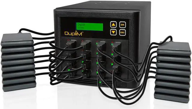Alt view image 5 of 7 - DupliM Inc 1:15 USB Flash Drive Duplicator Stand-Alone and External 2.5-in. USB HDD Cloner