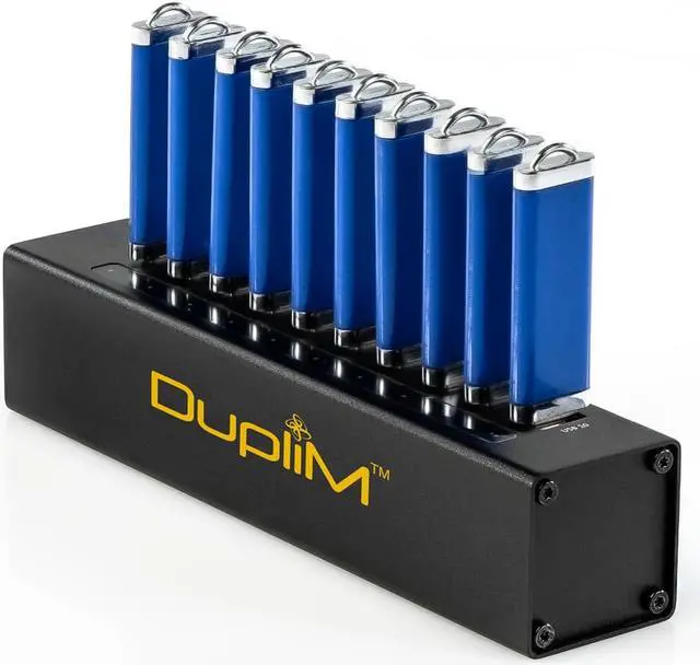 Main image of DupliM Inc 1:10 USB Flash Drive Duplicator Computer Connect for PC and Mac Factory Refurbished