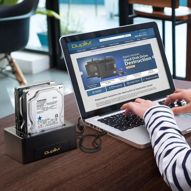 Alt view image 7 of 7 - DupliM Inc 1:1 SSD Hard Disk Cloner Duplicator SATA Stand-Alone