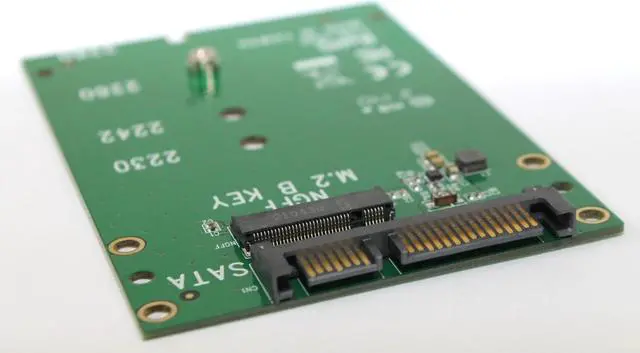 Alt view image 3 of 4 - DupliM Inc M.2 NGFF SATA SSD to 2.5" 7 mmSATA Adapter 2-Pack