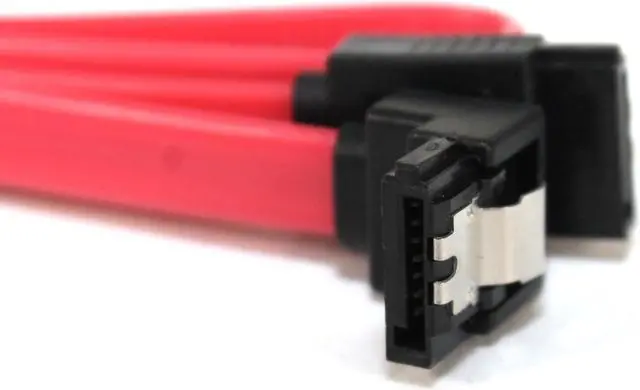 Alt view image 3 of 4 - DupliM Inc 18" SATA III Cable Straight to Right Angle with Clips 3-Pk for SSD HDD