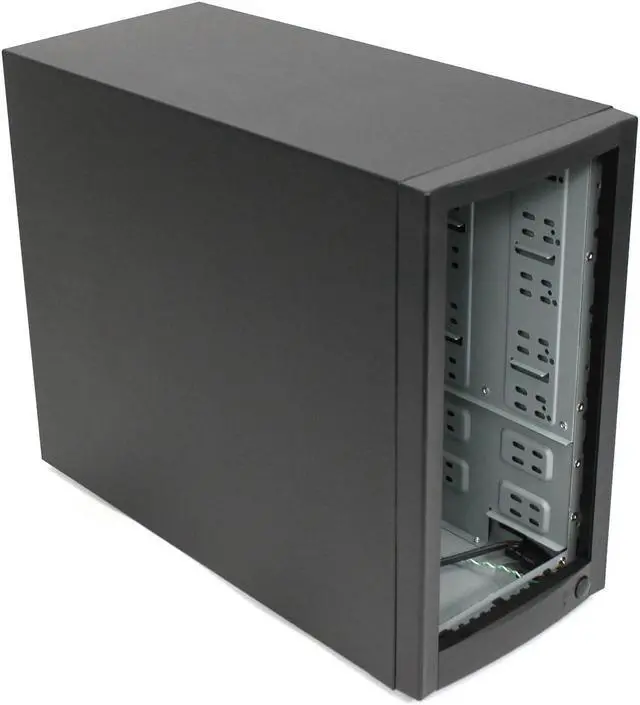Main image of DupliM Inc External 7-Bay Duplicator Case Enclosure Tower for DVD CD Blu-ray HDD USB